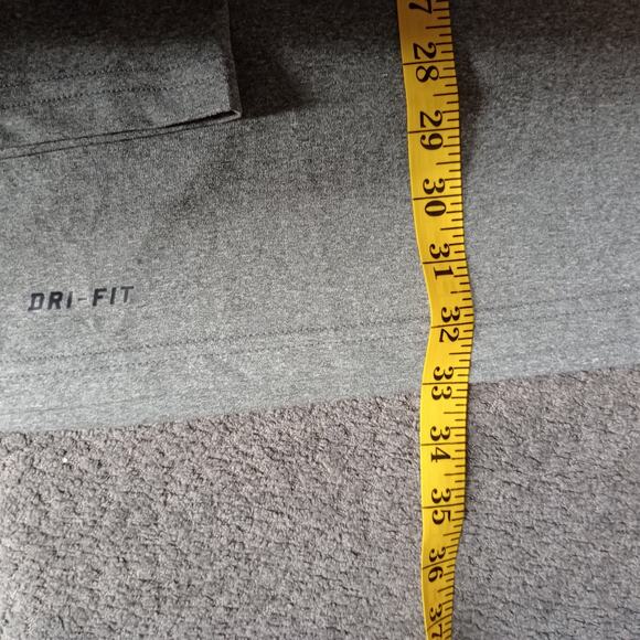 Nike Dri-Fit Men Long Sleeve Crew Neck Training Shirt Gray - Picture 8 of 9